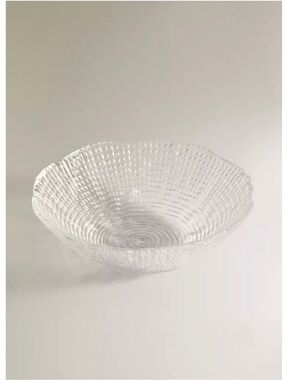 Zara Home Set of 2 Textured Irregular Rim Salad Bowls